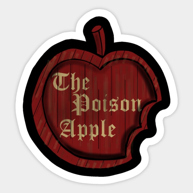 The poison apple Sticker by bowtie_fighter